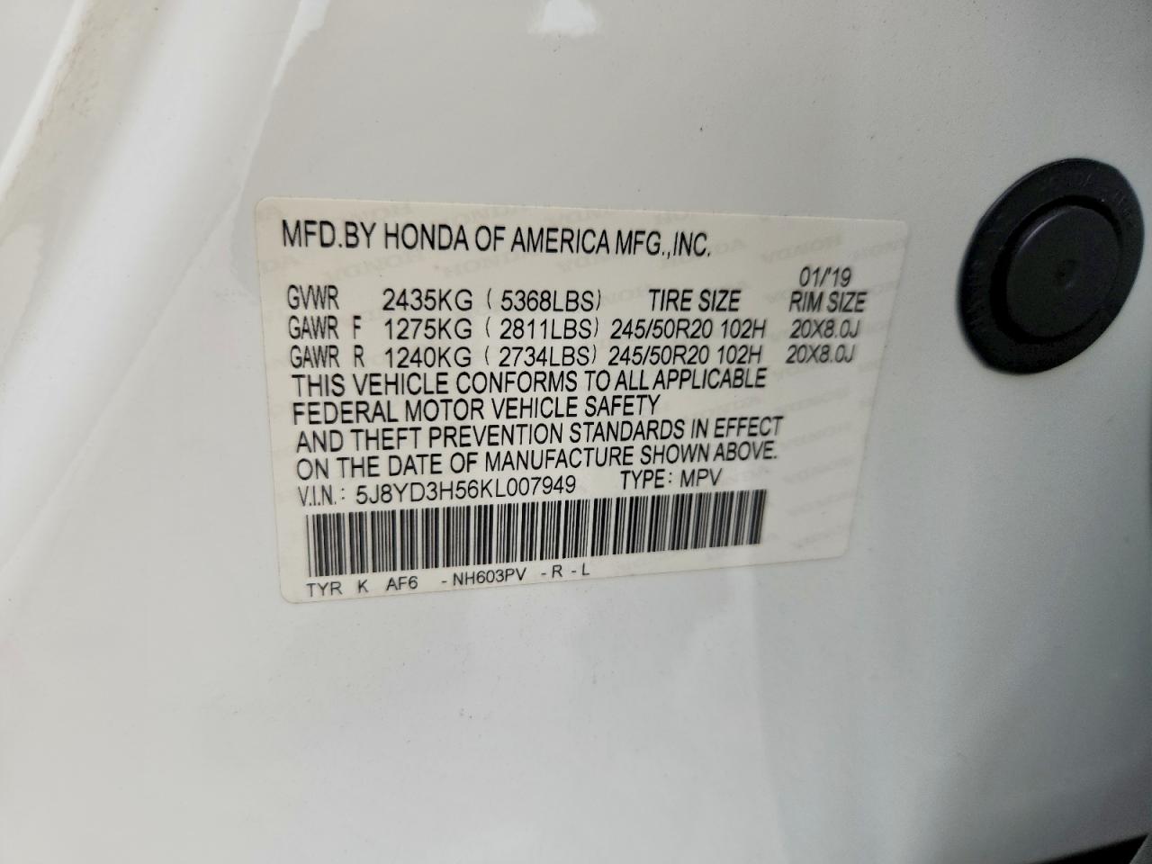 2019 ACURA MDX