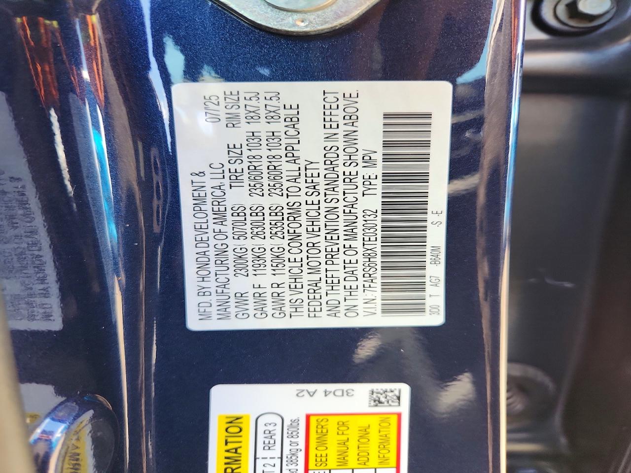2026 HONDA CRV