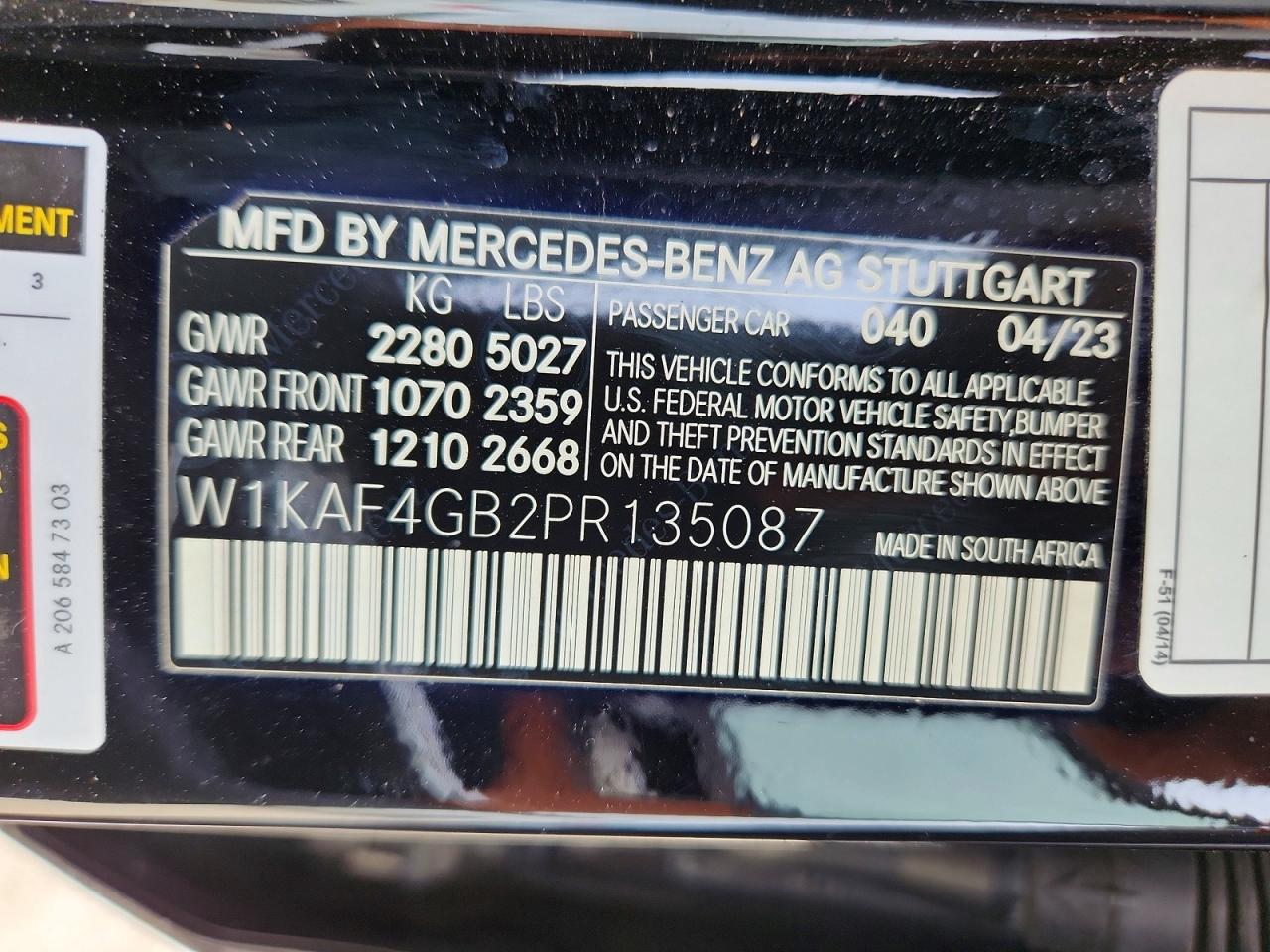 2023 MERCEDES-BENZ C-CLASS