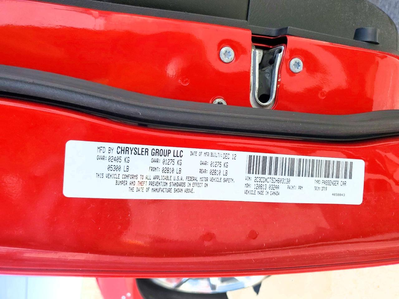 2013 DODGE CHARGER