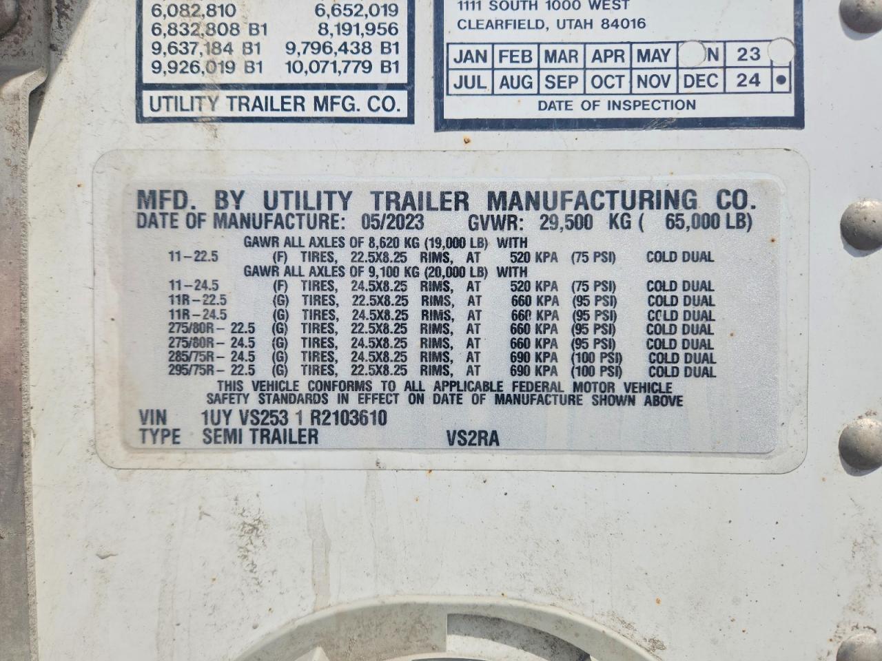 2024 UTILITY TRAILER TRAILER