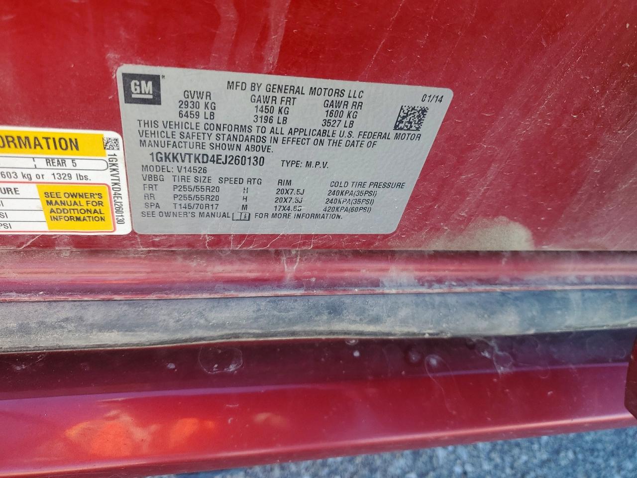 2014 GMC ACADIA DEN