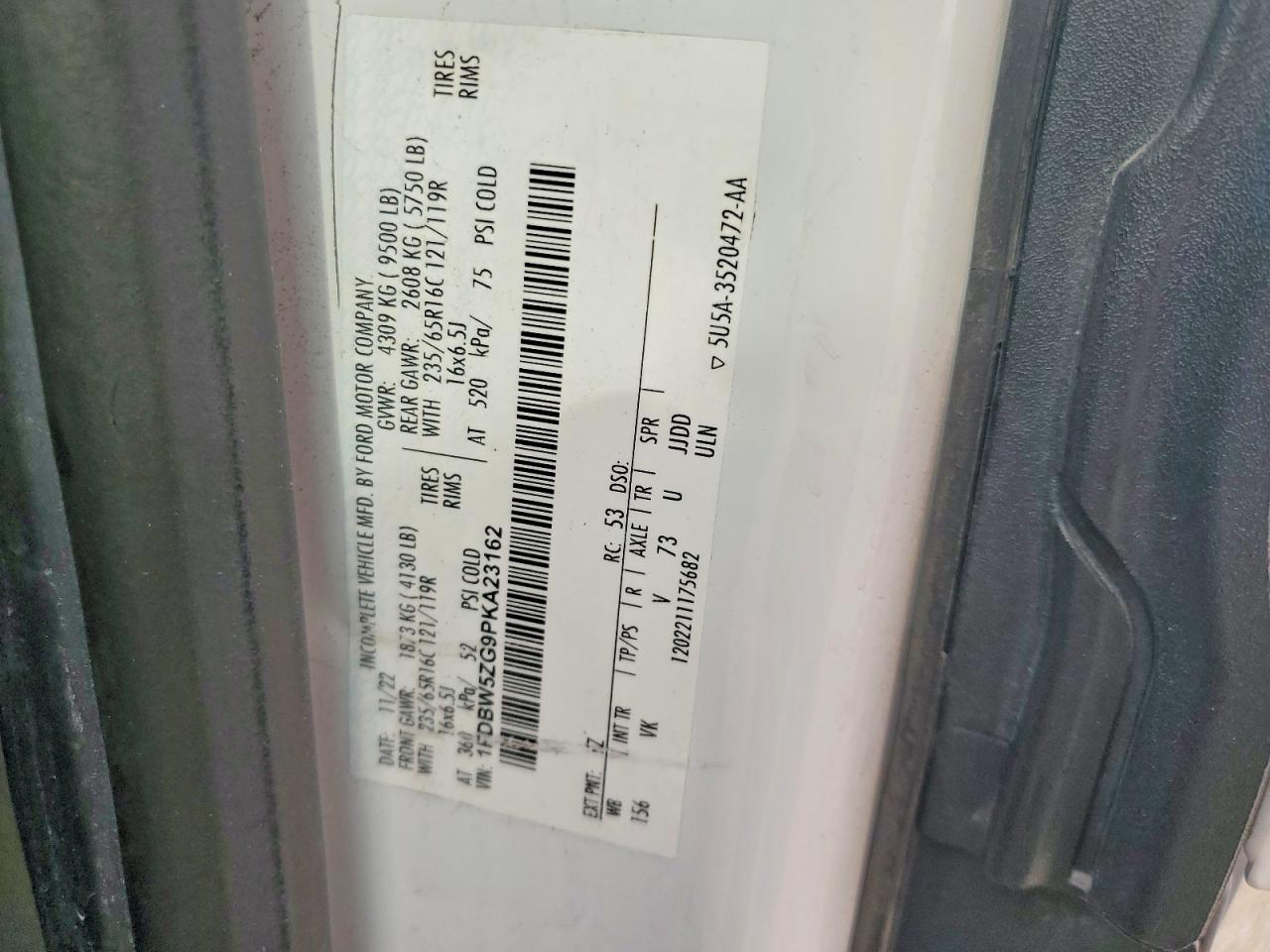 2023 FORD TRANSIT