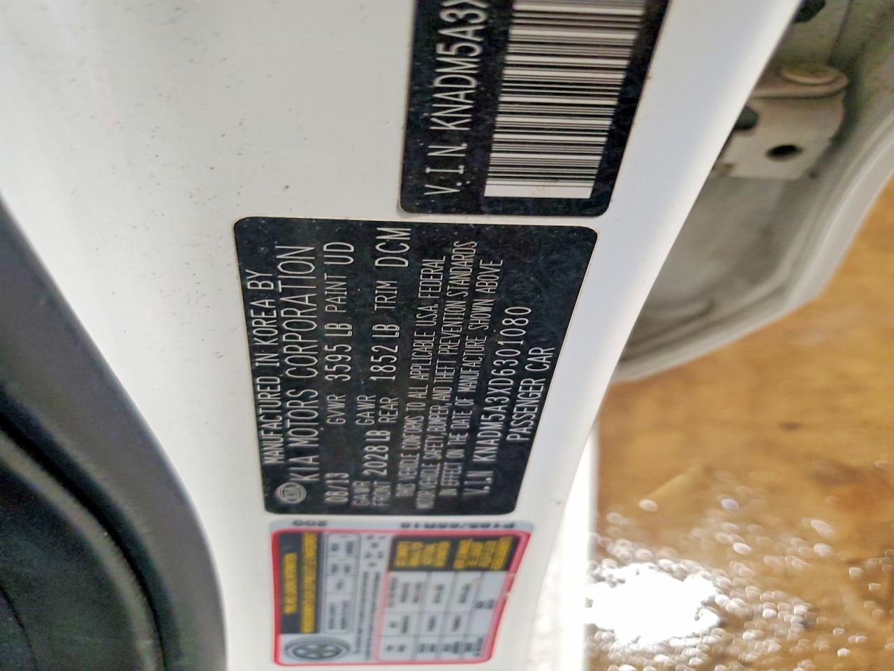 2013 KIA RIO