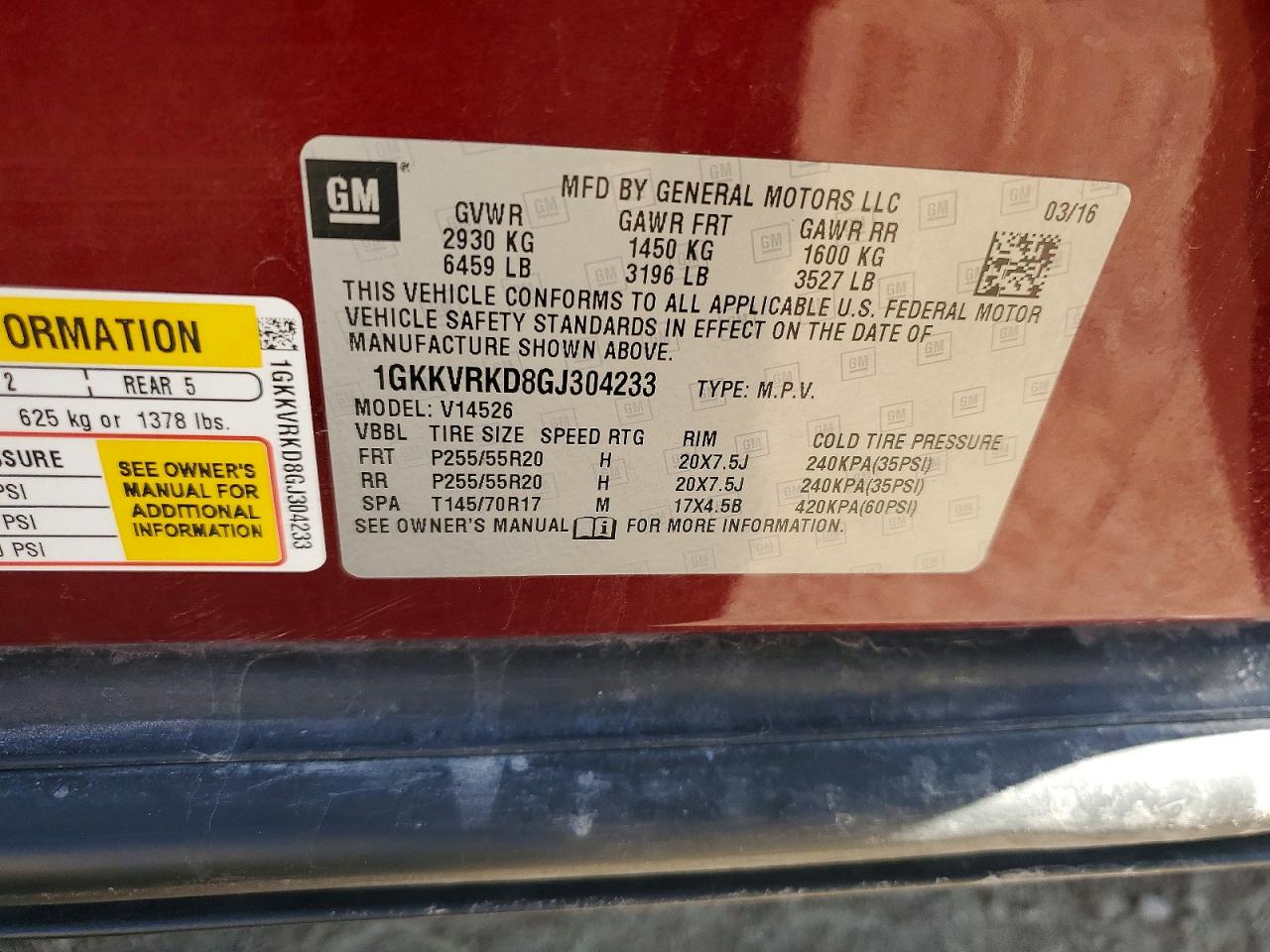 2016 GMC ACADIA