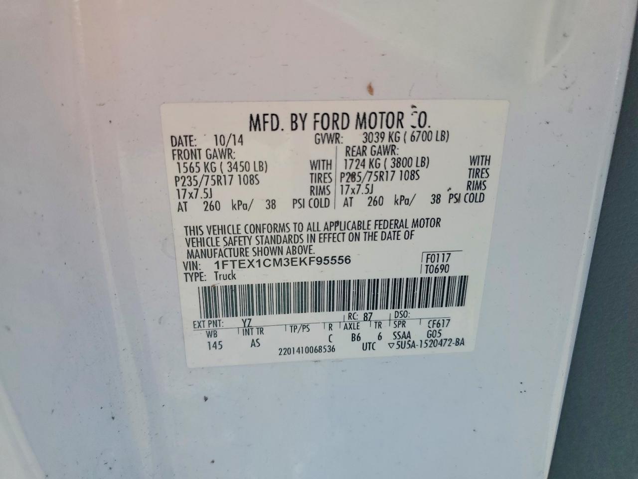 2014 FORD F150
