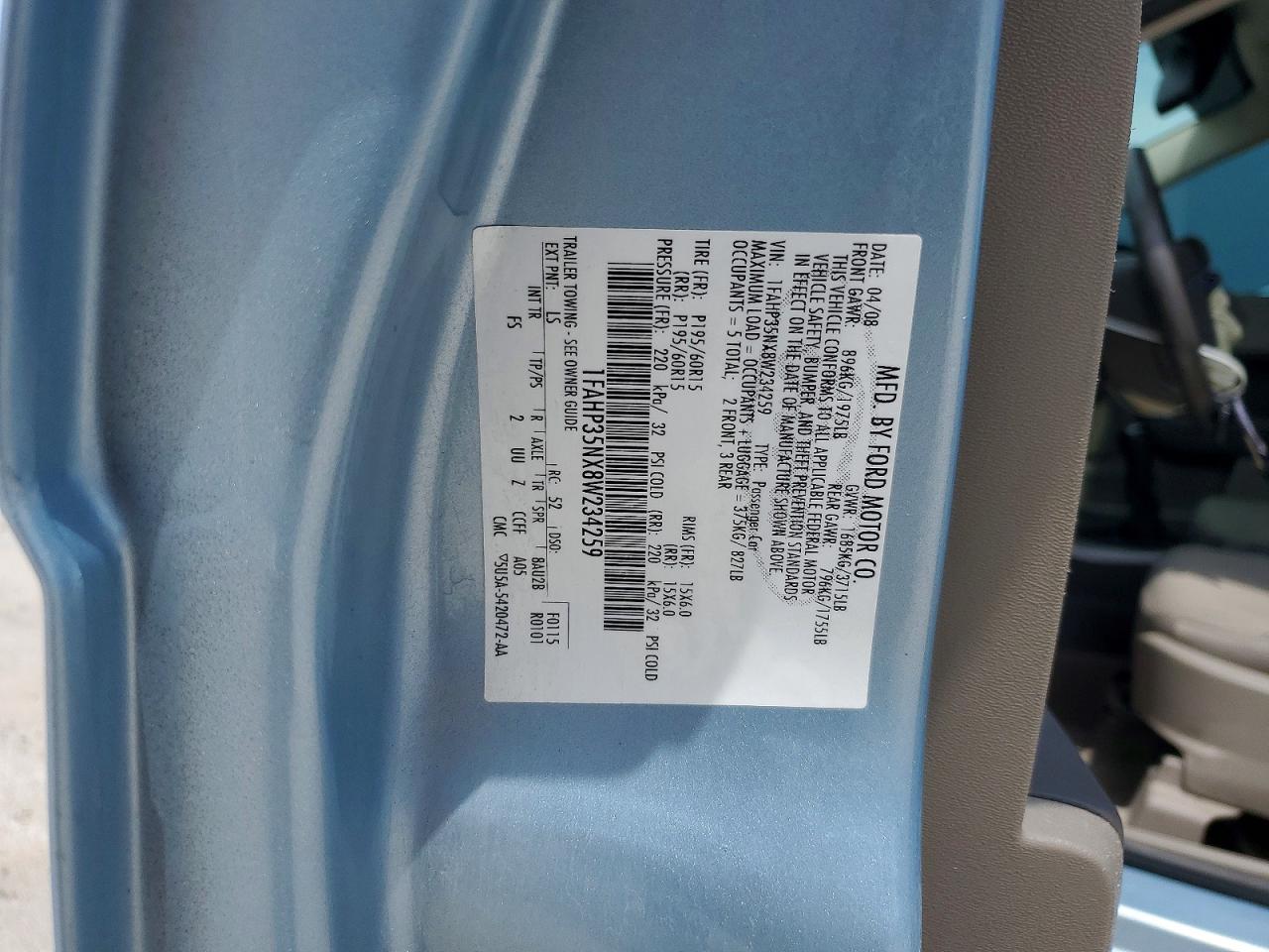 2008 FORD FOCUS