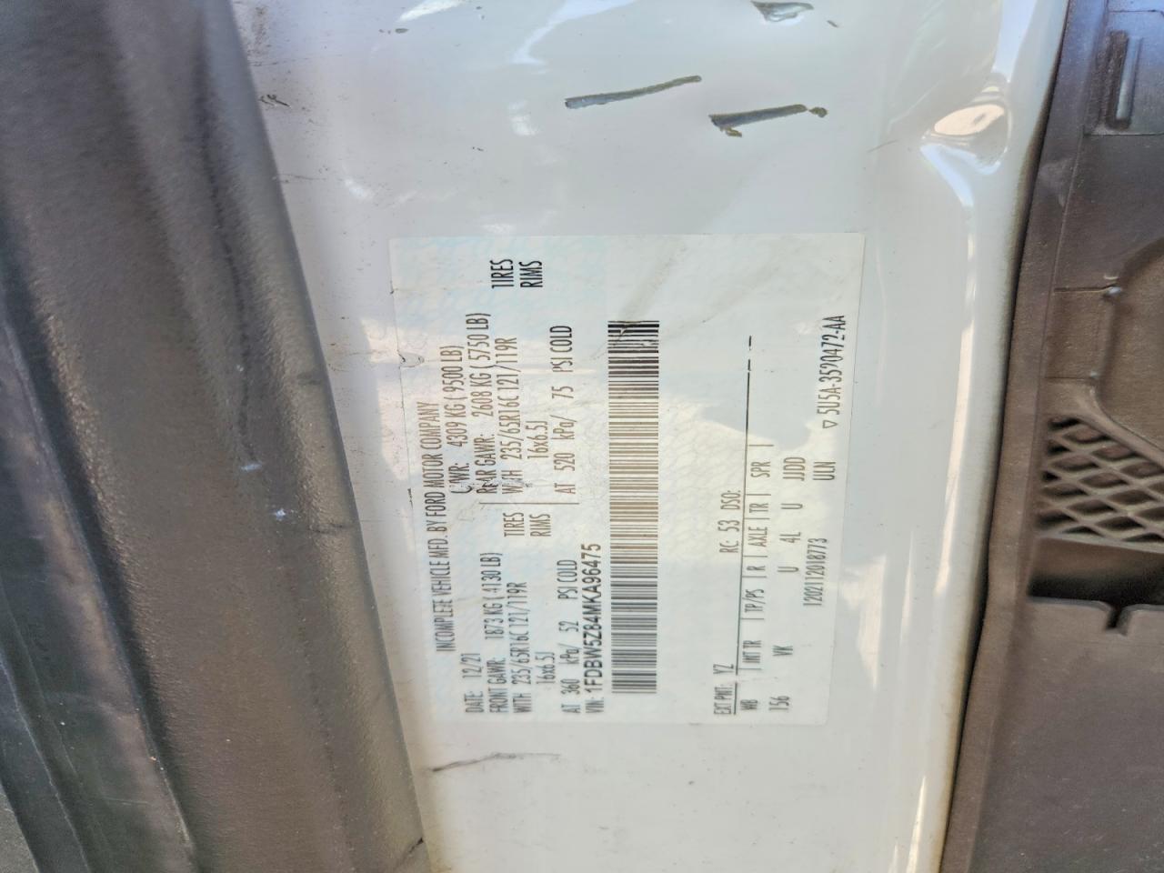 2021 FORD TRANSIT