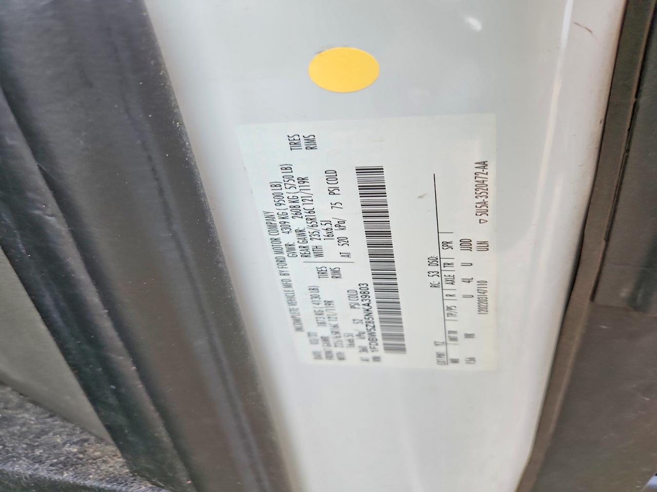 2022 FORD TRANSIT