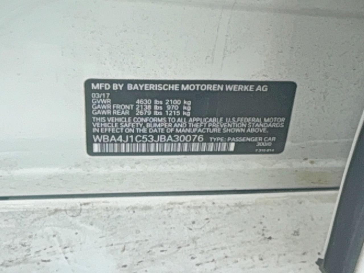 2018 BMW 4 SERIES