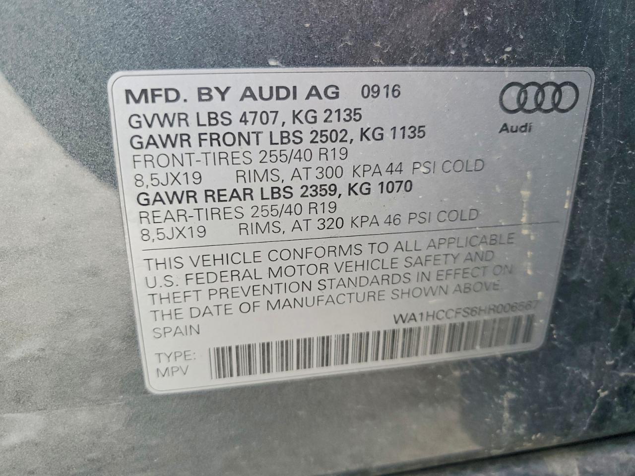 2017 AUDI Q3