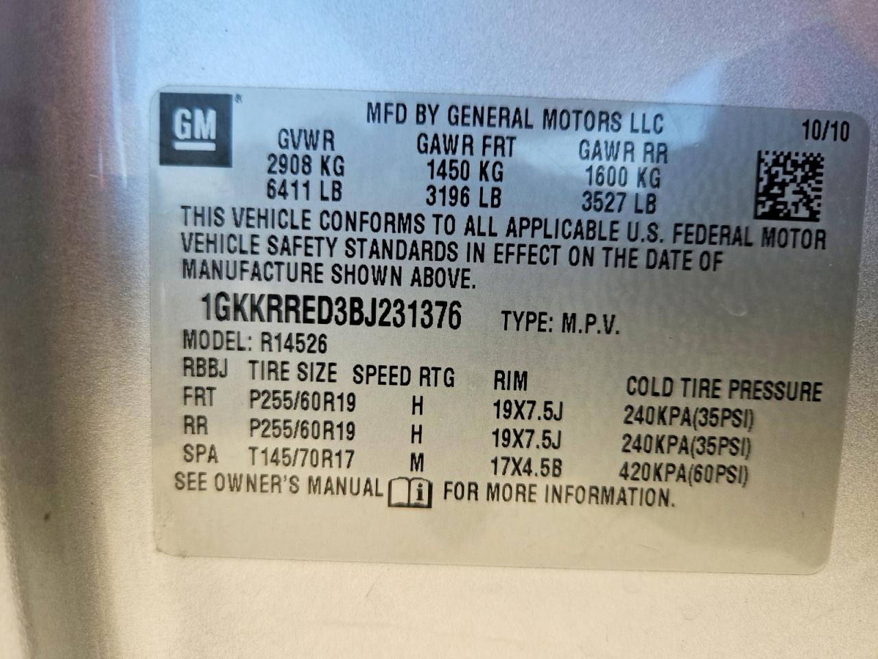 2011 GMC ACADIA