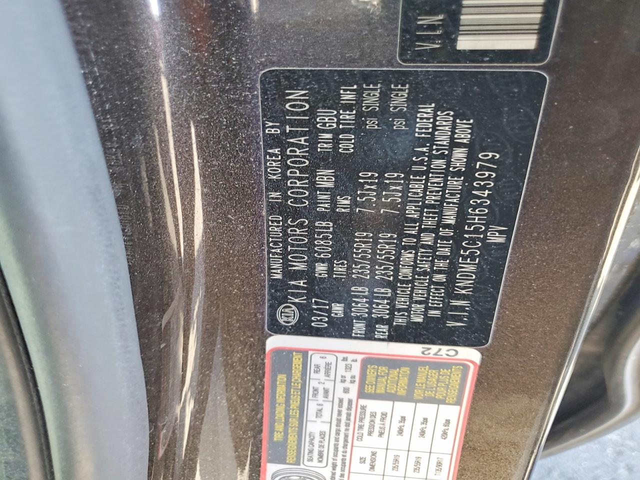 2017 KIA SEDONA