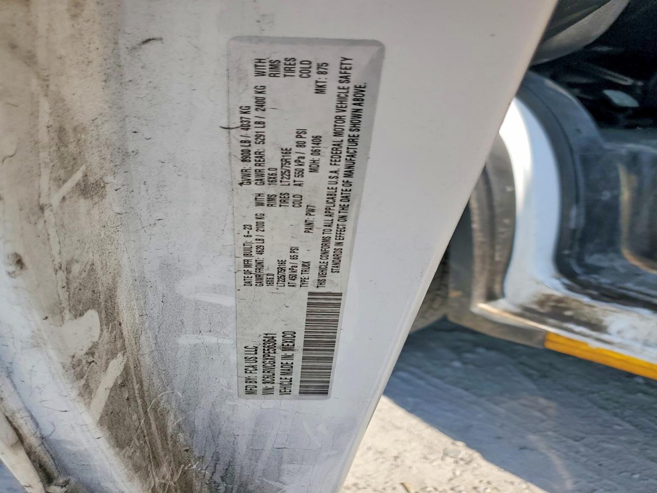 2023 RAM PROMASTER