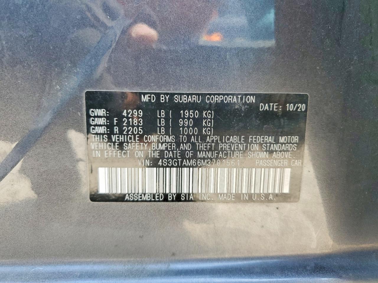 2021 SUBARU IMPREZA