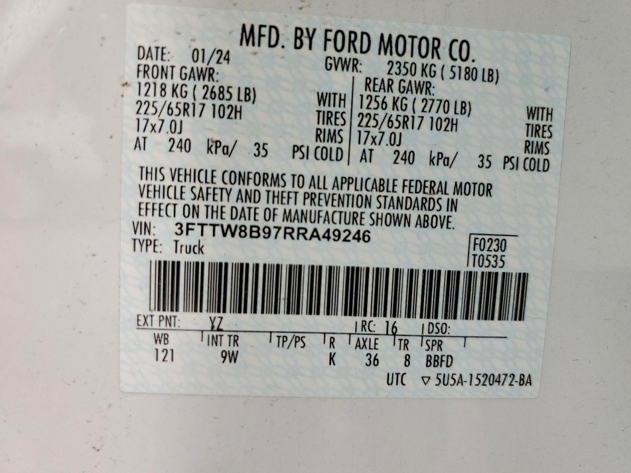 2024 FORD MAVERICK
