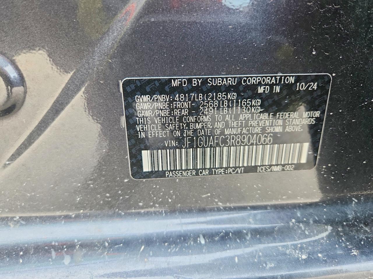 2024 SUBARU IMPREZA