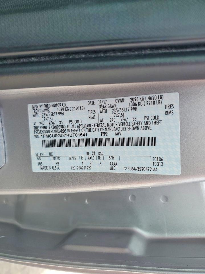 2017 FORD ESCAPE