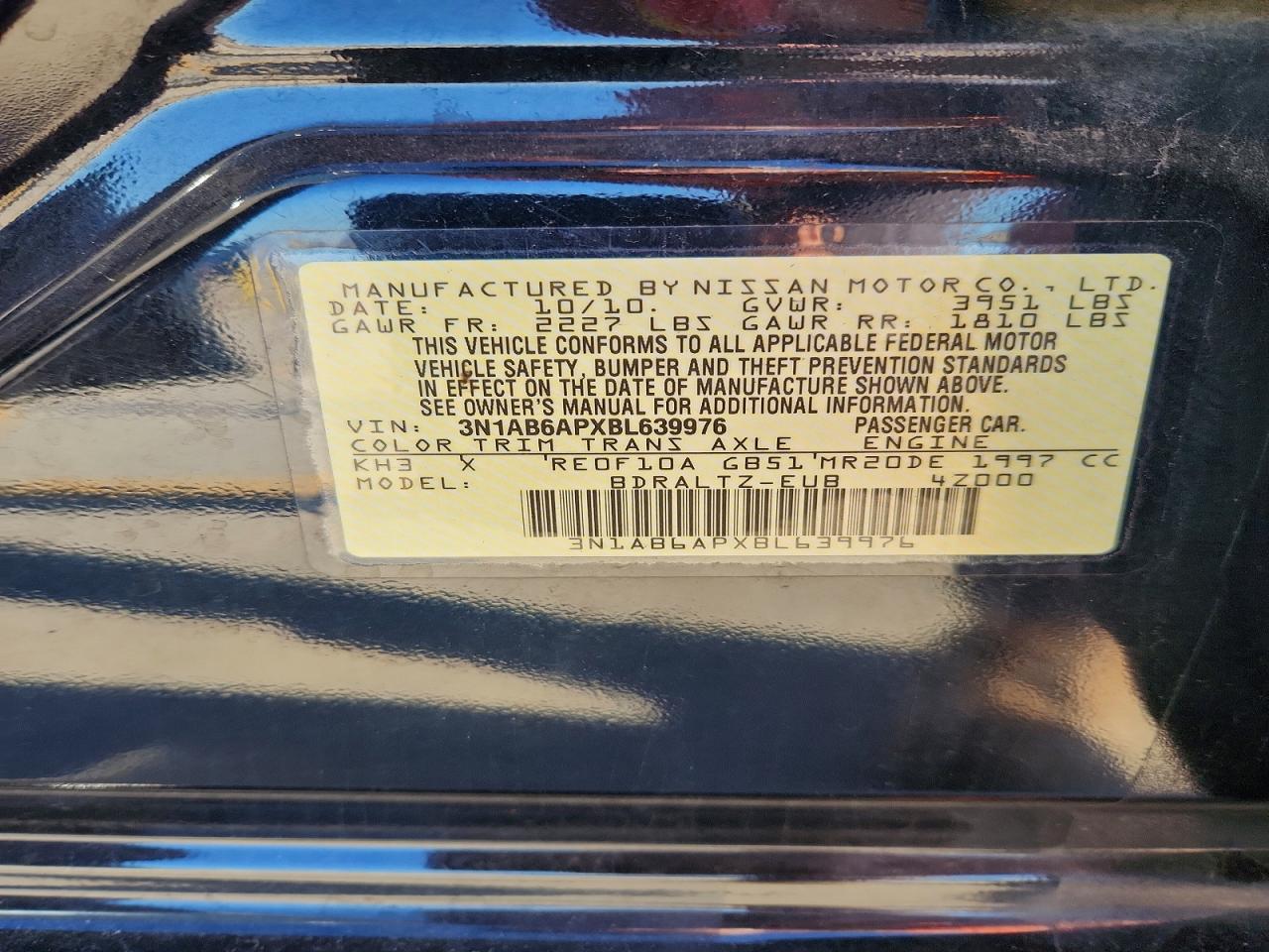 2011 NISSAN SENTRA
