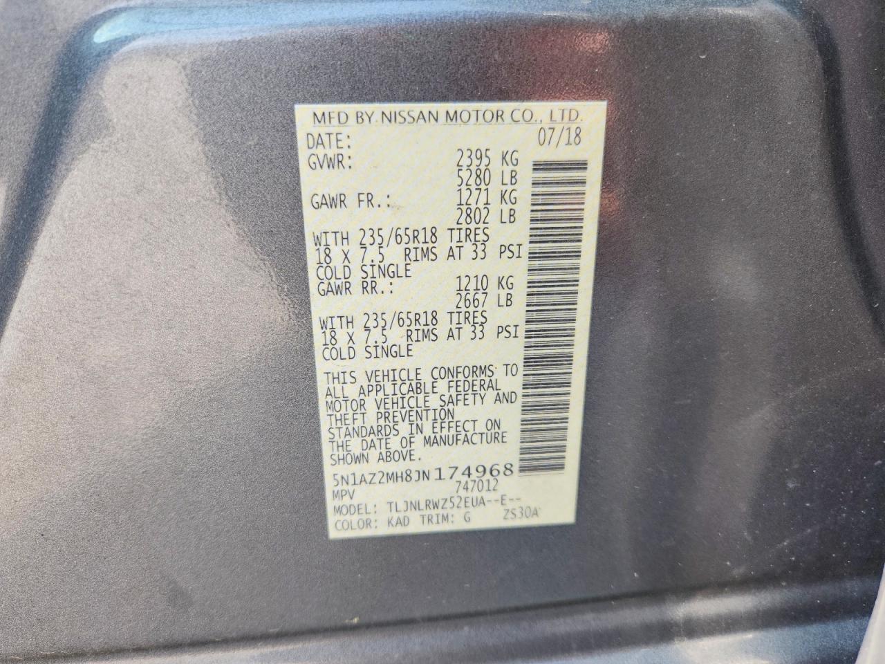 2018 NISSAN MURANO
