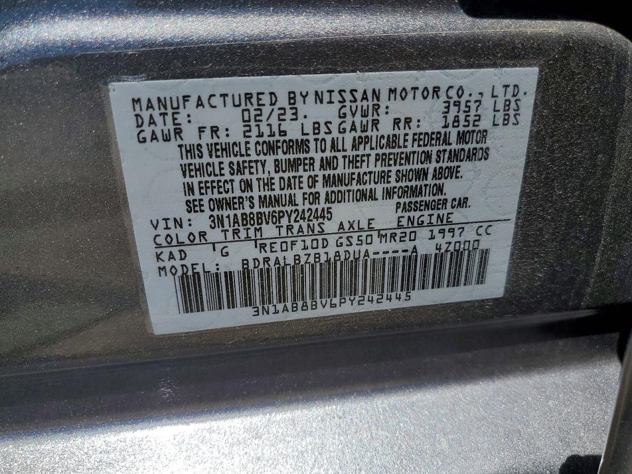 2023 NISSAN SENTRA
