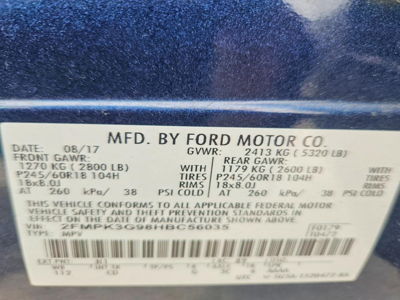 2017 FORD EDGE