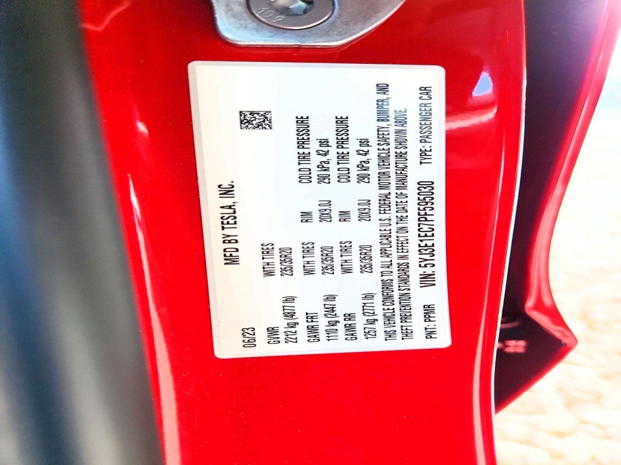 2023 TESLA MODEL 3
