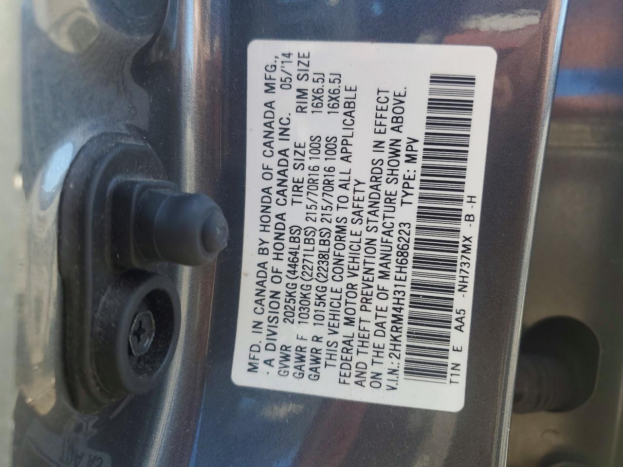 2014 HONDA CRV