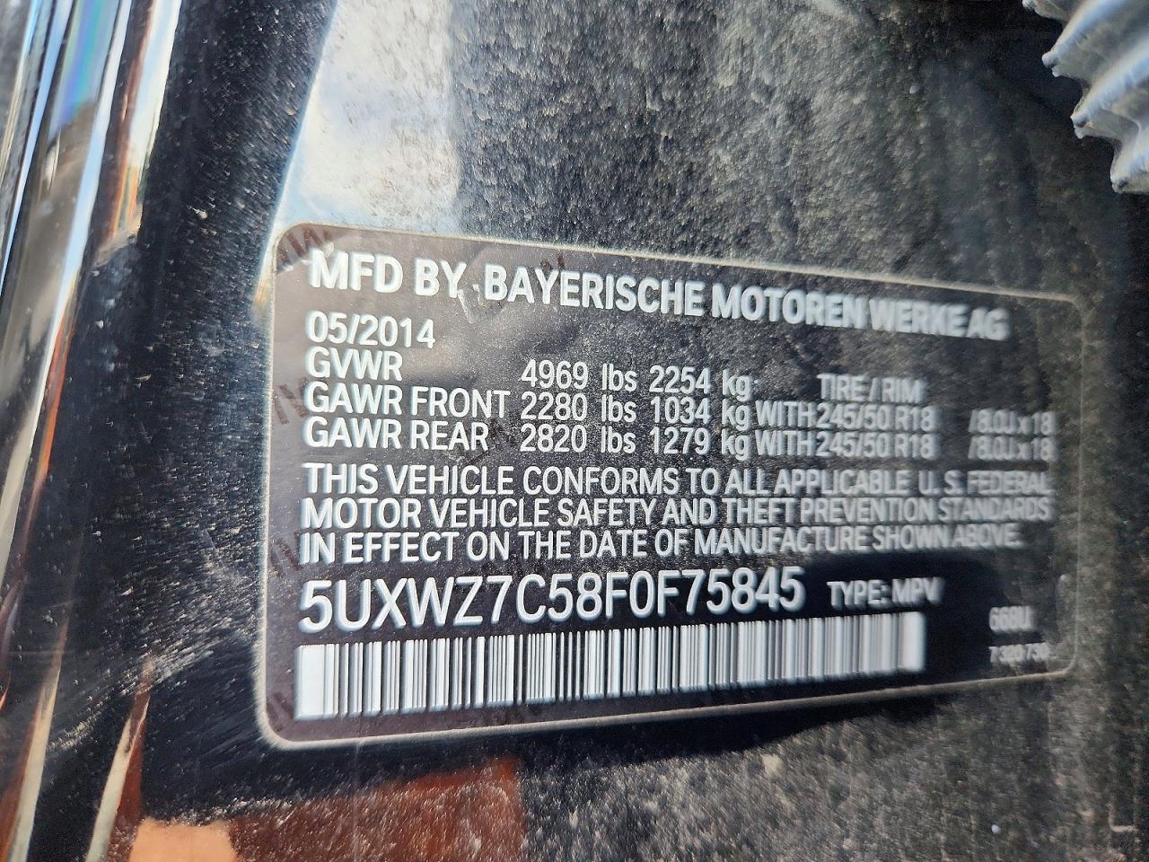 2015 BMW X3
