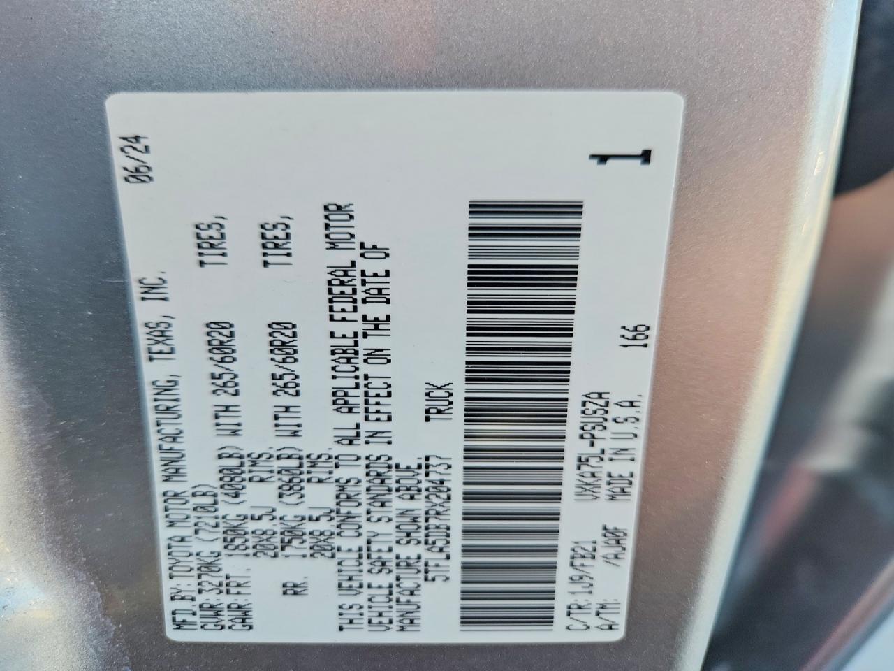 2024 TOYOTA TUNDRA