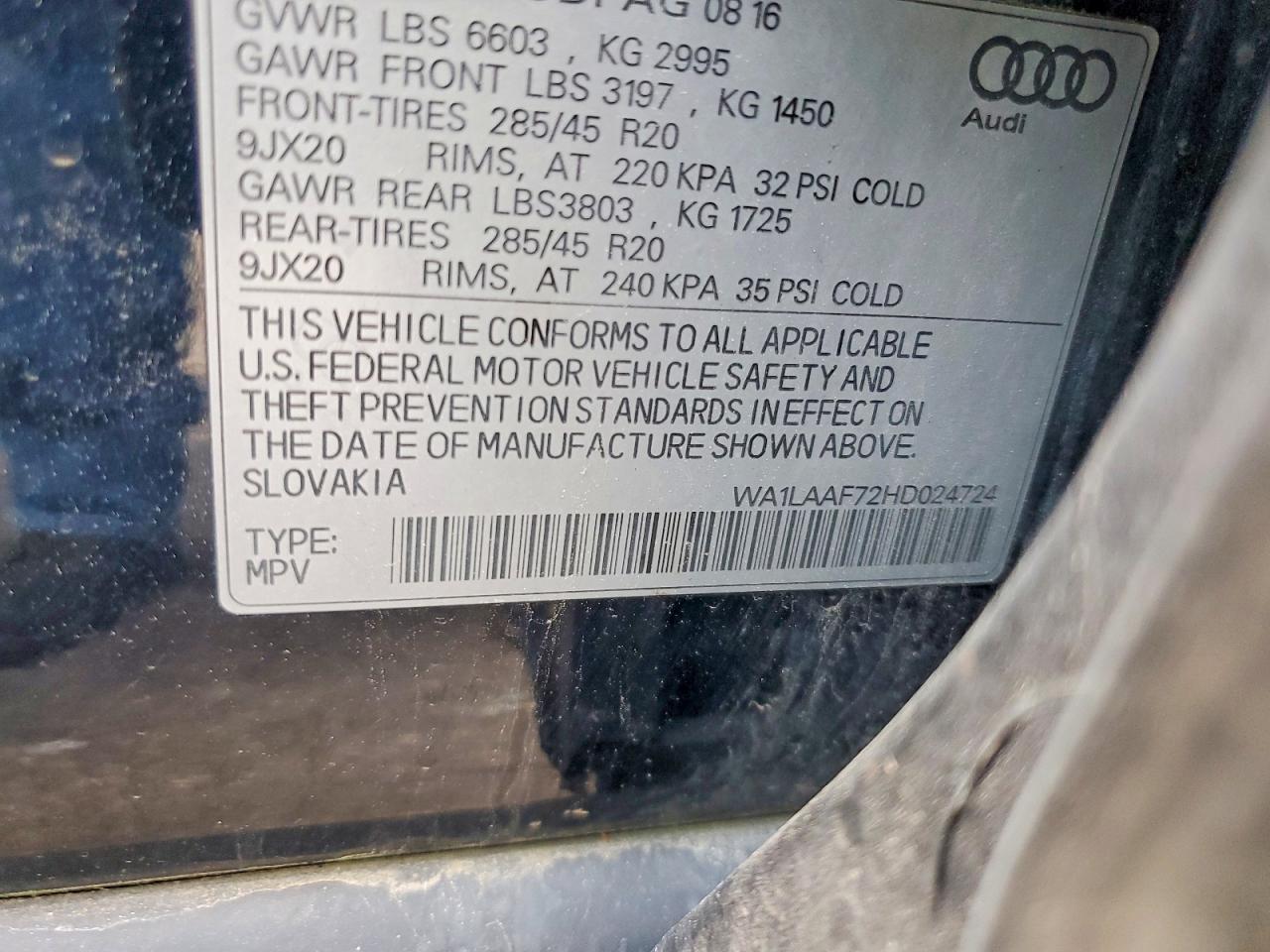 2017 AUDI Q7