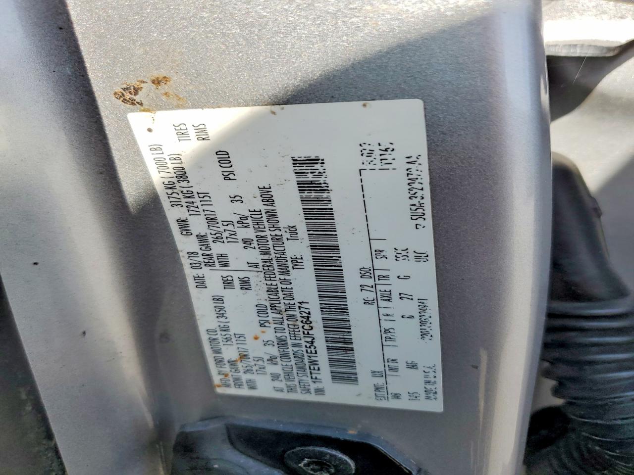 2018 FORD F150
