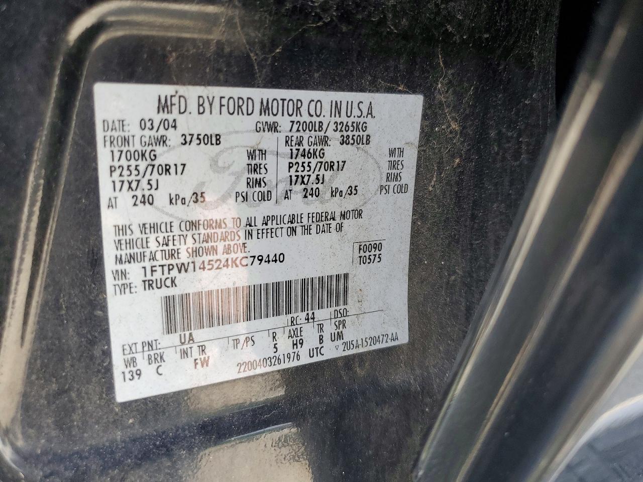 2004 FORD F-150
