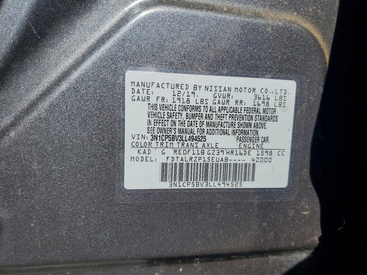 2020 NISSAN KICKS