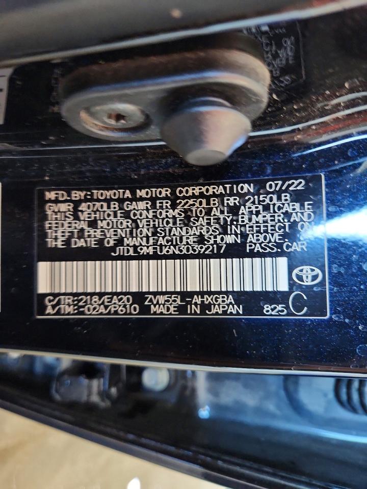 2022 TOYOTA PRIUS