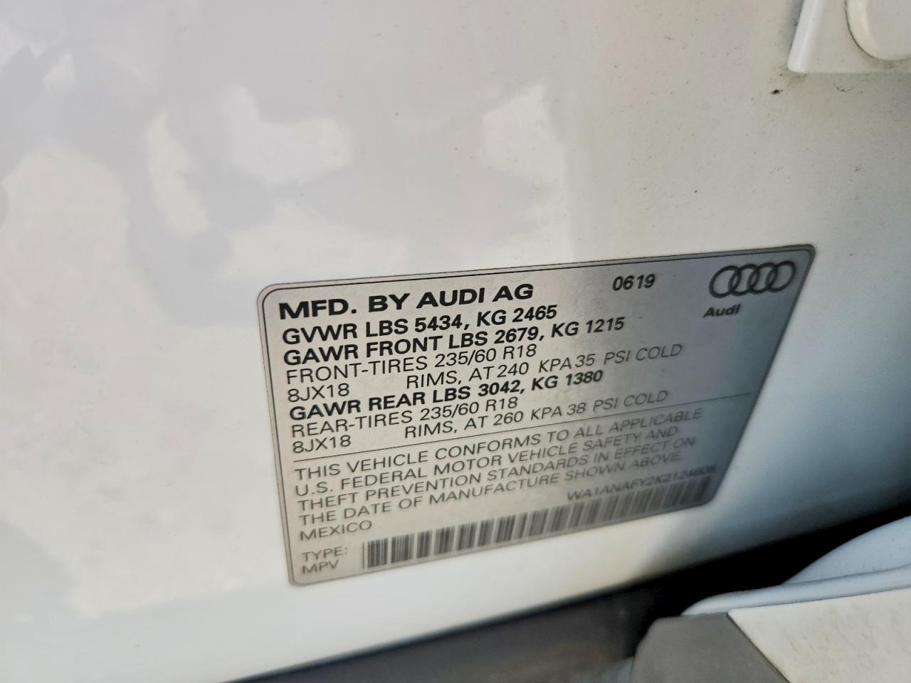 2019 AUDI Q5