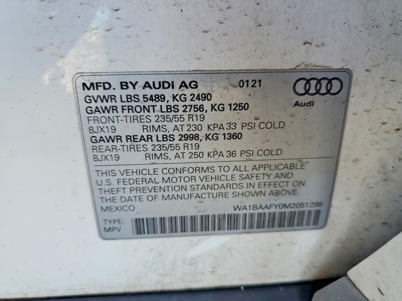 2021 AUDI Q5