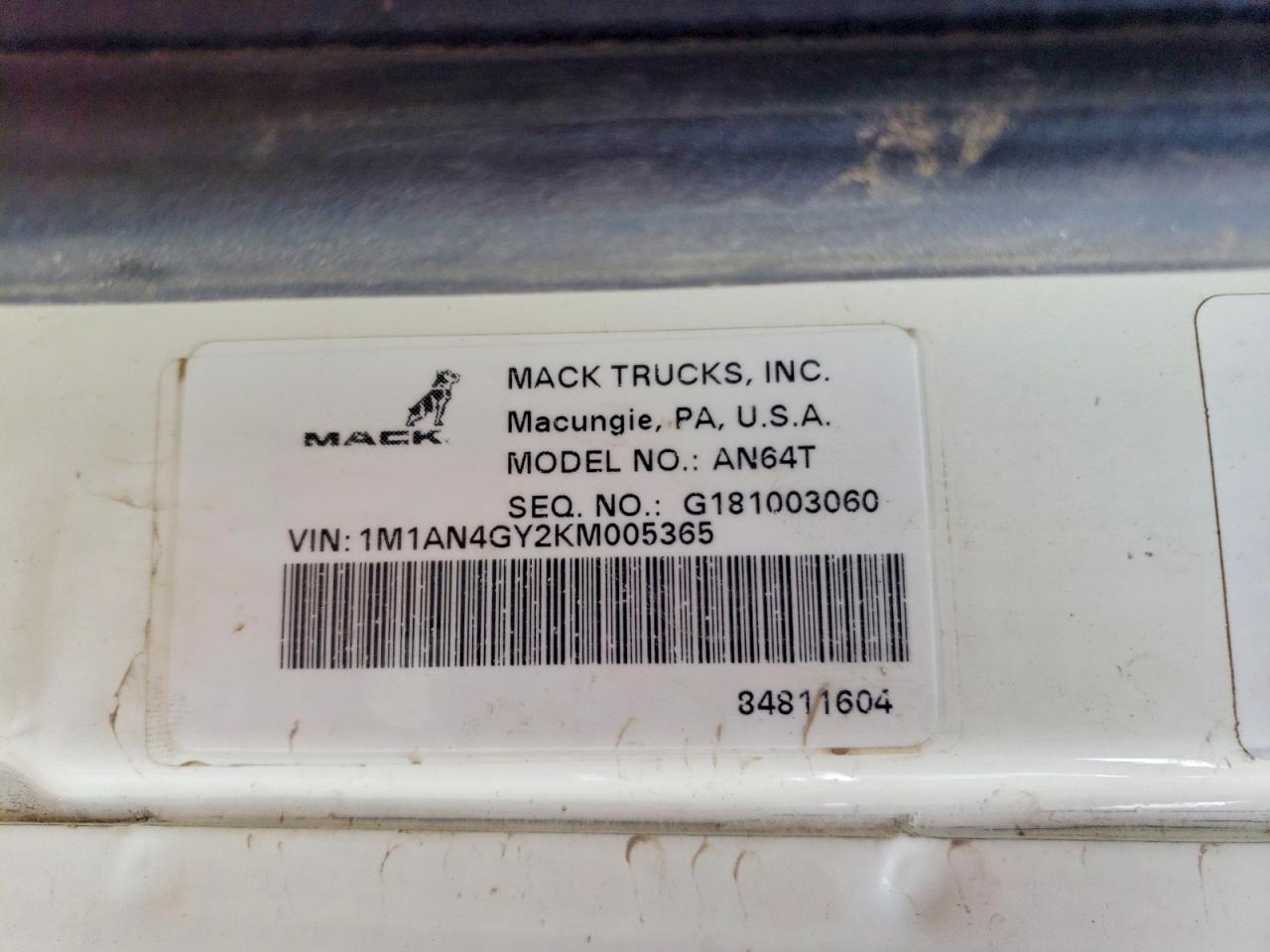2019 MACK ALL OTHER