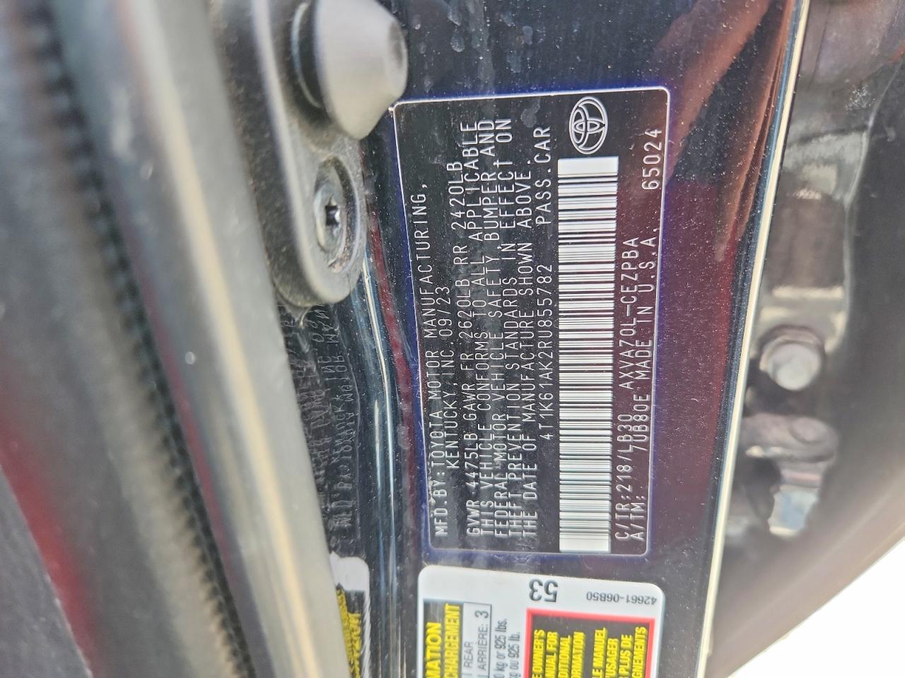 2024 TOYOTA CAMRY