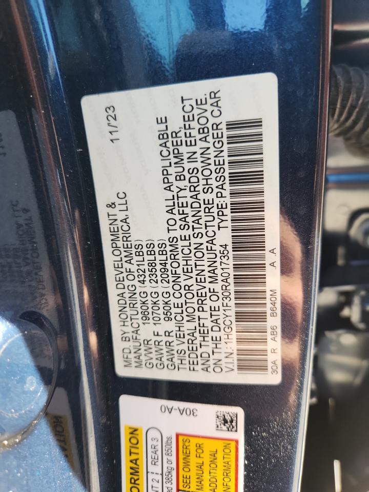 2024 HONDA ACCORD