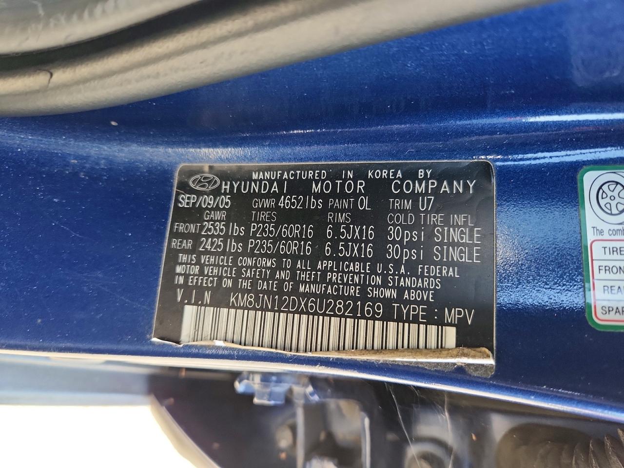 2006 HYUNDAI TUCSON