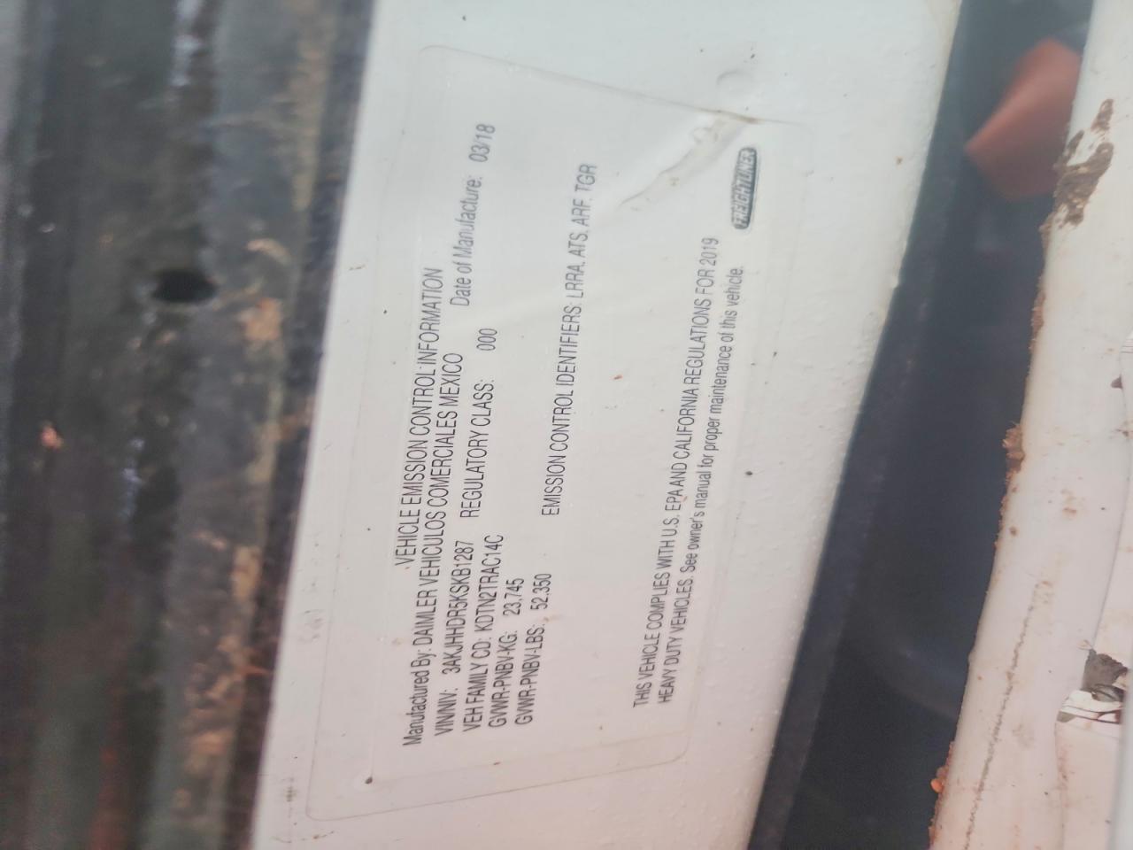 2019 FREIGHTLINER ALL OTHER