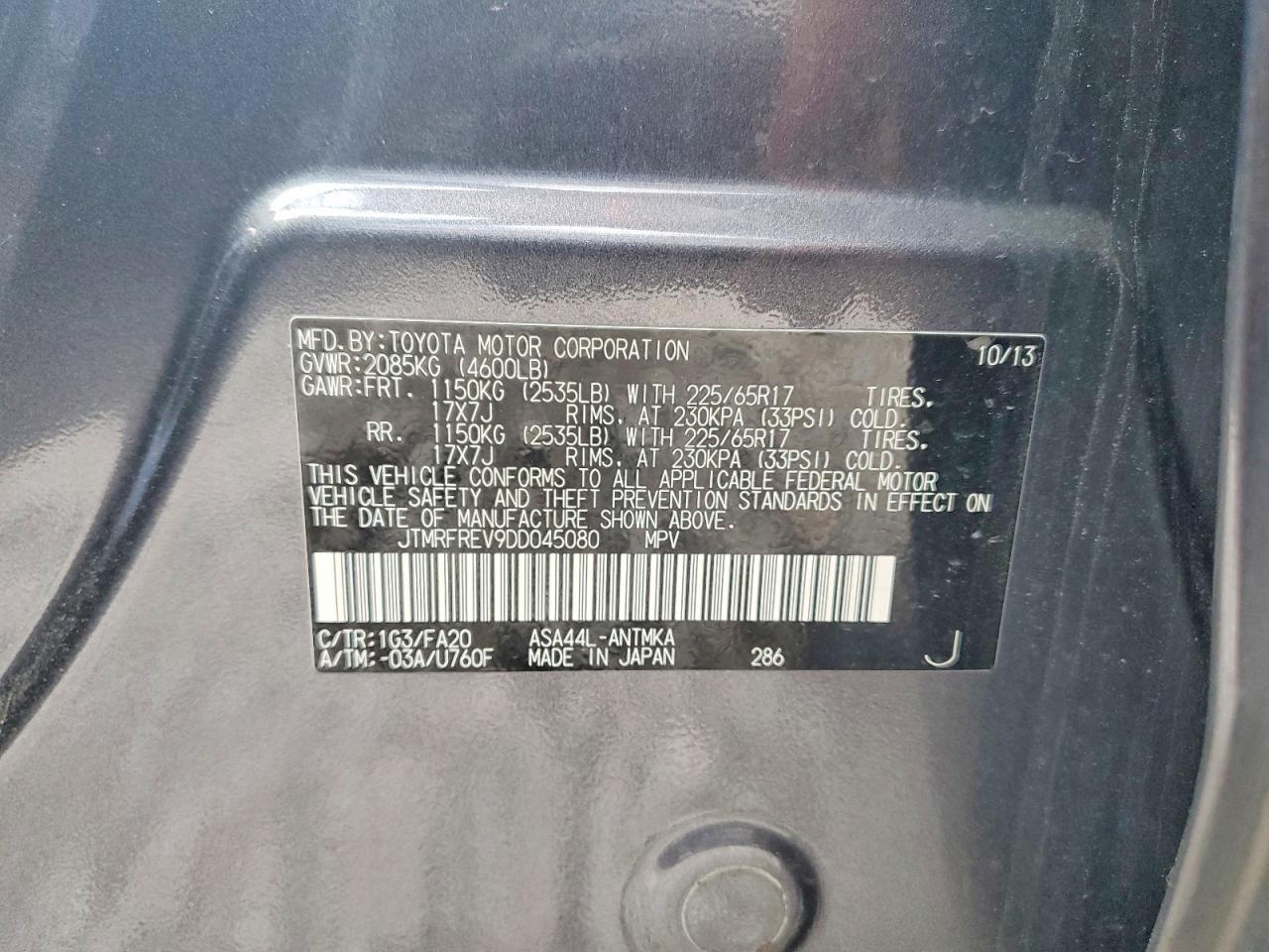 2013 TOYOTA RAV4