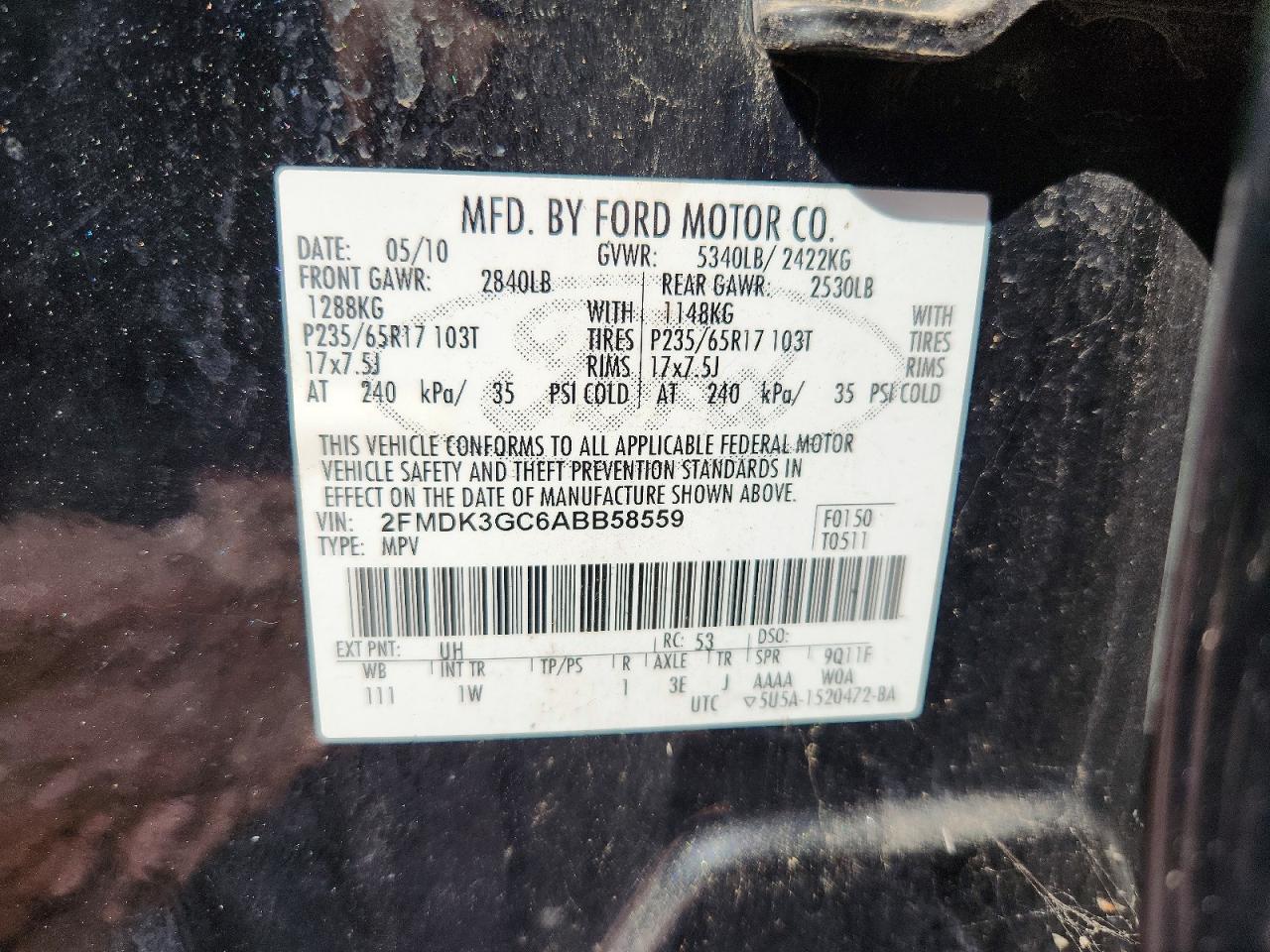 2010 FORD EDGE