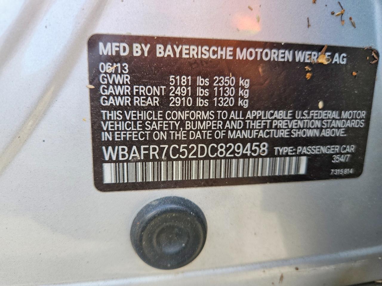 2013 BMW 5 SERIES