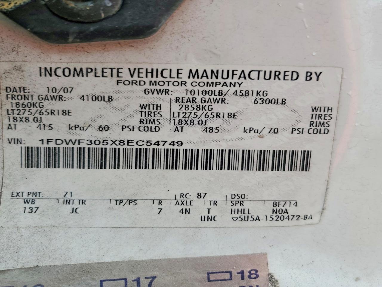 2008 FORD F350