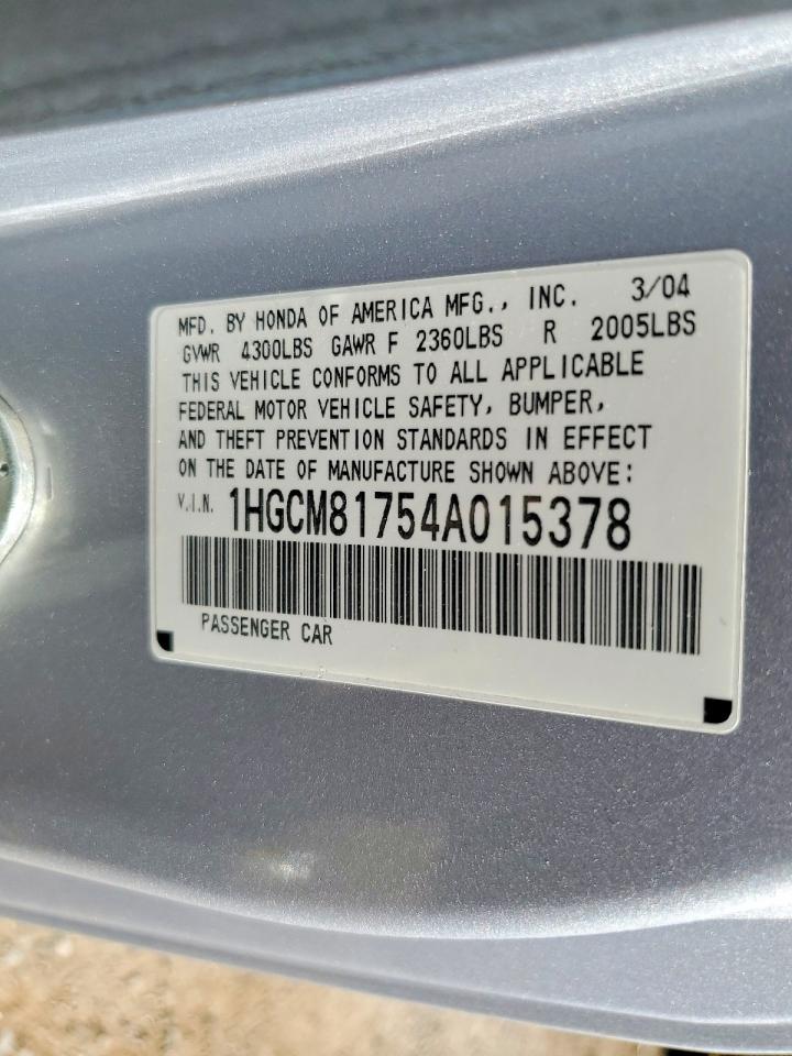 2004 HONDA ACCORD