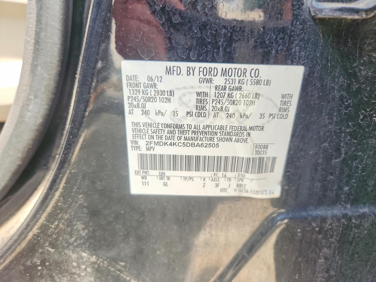 2013 FORD EDGE