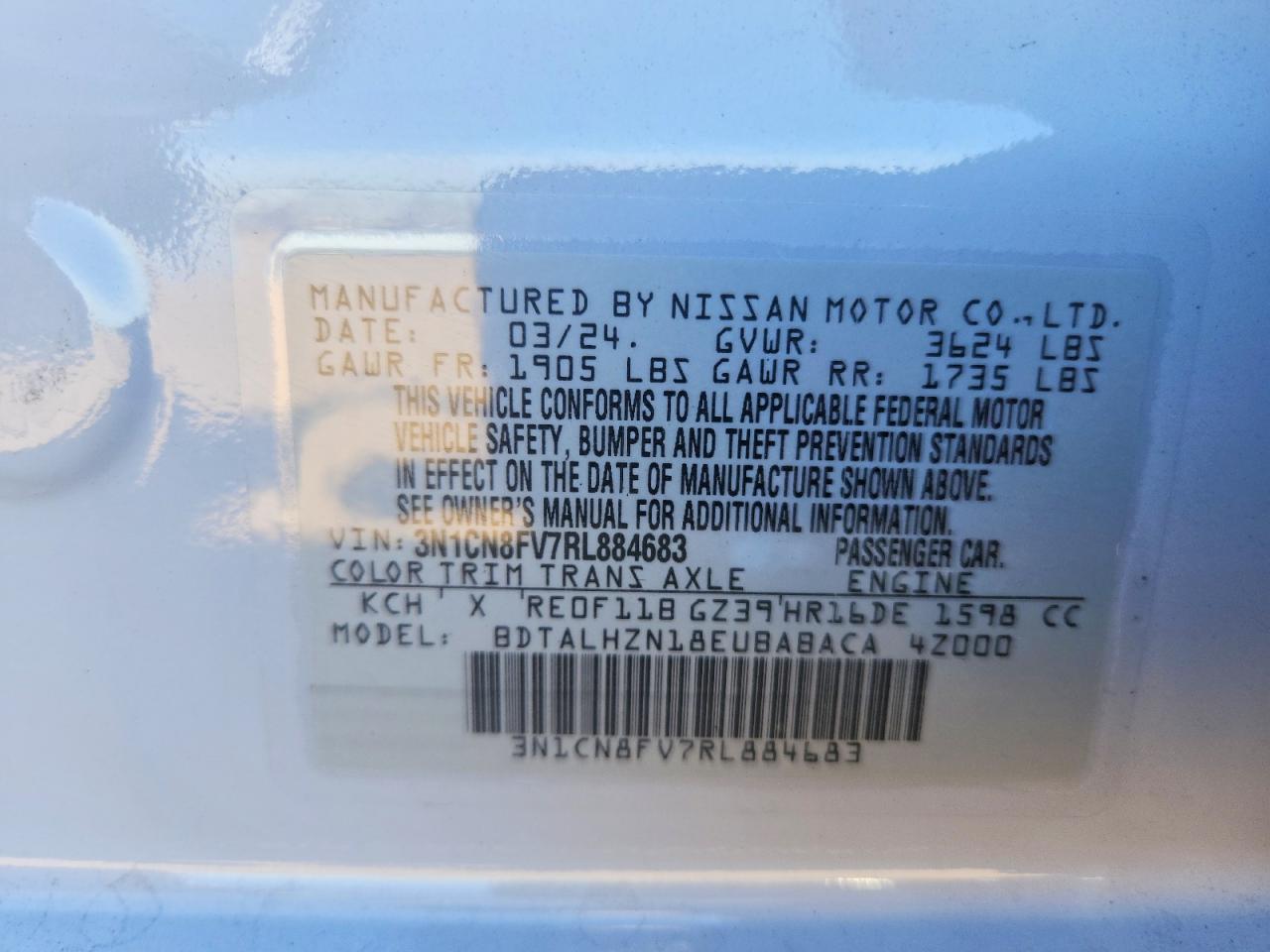 2024 NISSAN VERSA
