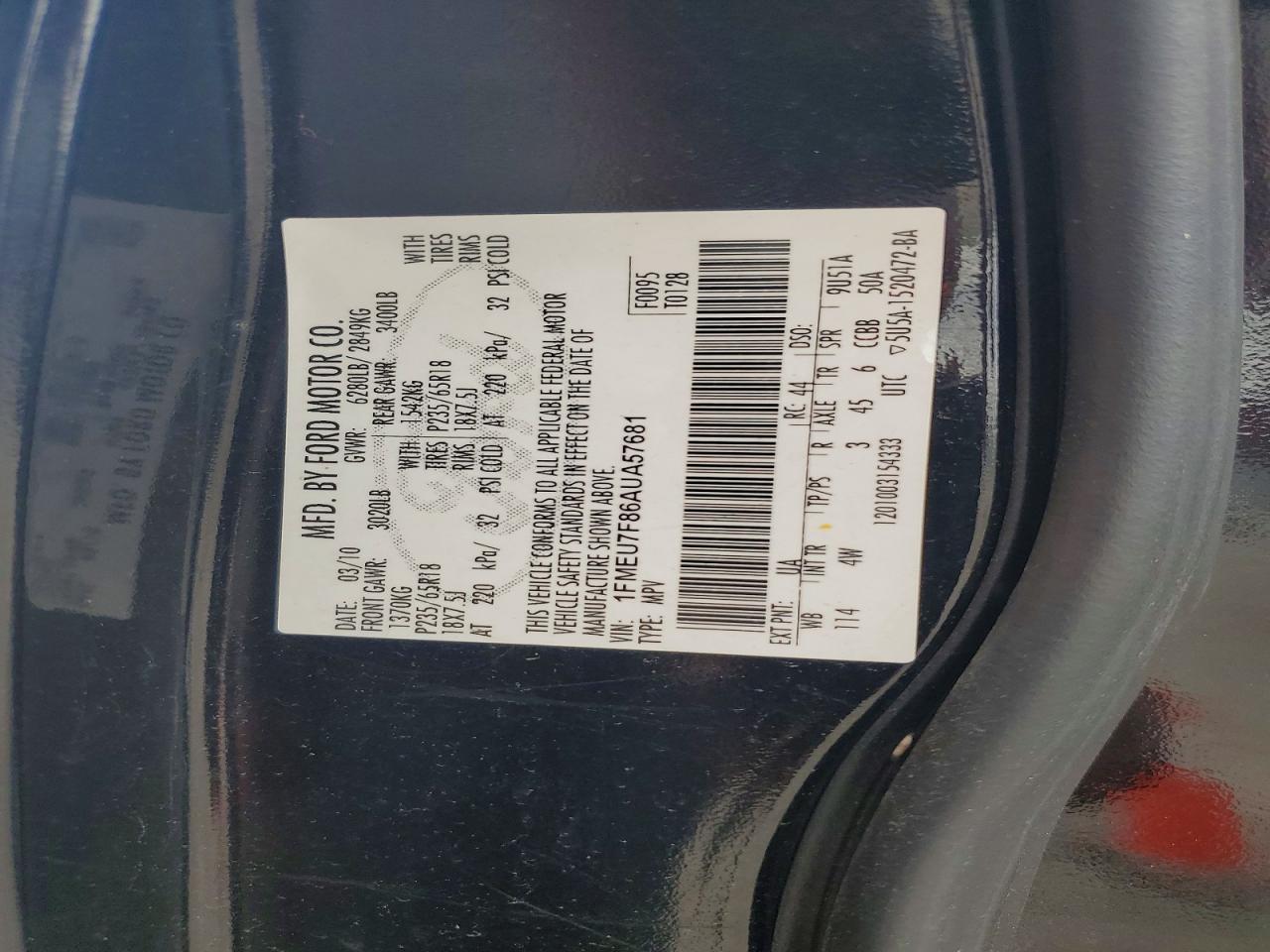2010 FORD EXPLORER